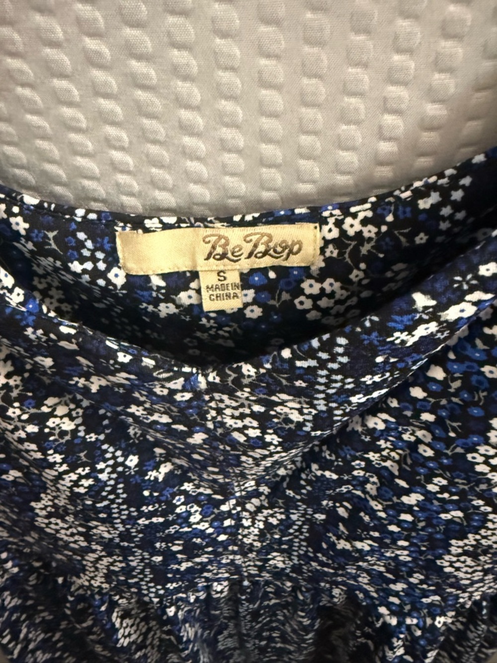 BeBop Navy Blue Floral Mini Dress - Picture 3 of 3